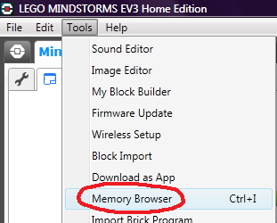 打开内存浏览器